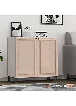 Комод с дверцей Комфорт Flex 0 8 метра МДФ фасад Капучино для обуви