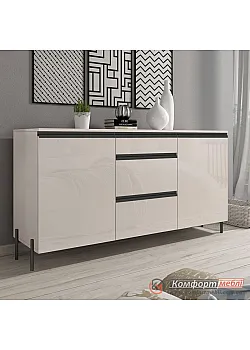 Комод с ящиками Комфорт Flex 1,5м ДСП фасад Кашемир в комнату