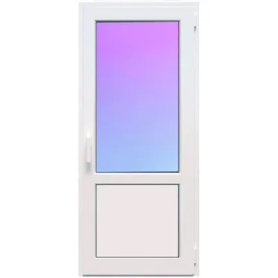 Металлопластиковые балконные двери VEKA Softline 82 поворотно-откидное 900 x 2100 мм-0
