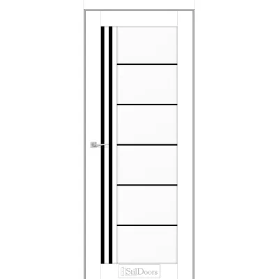 Межкомнатные Двери StilDoors VITANO с черным стеклом ПВХ плёнка-5