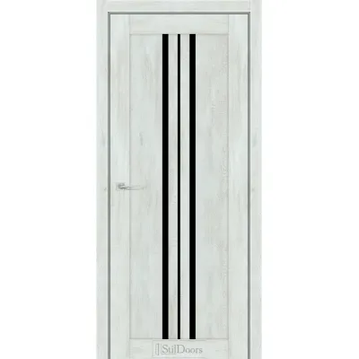 Міжкімнатні Двері StilDoors ARMANO Чорне скло ПВХ плівка-7