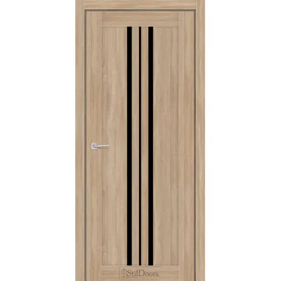 Міжкімнатні Двері StilDoors ARMANO Чорне скло ПВХ плівка-5