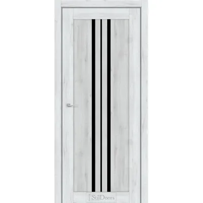 Міжкімнатні Двері StilDoors ARMANO Чорне скло ПВХ плівка-4