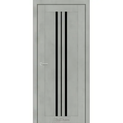 Міжкімнатні Двері StilDoors ARMANO Чорне скло ПВХ плівка-6