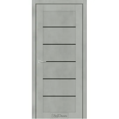 Межкомнатные Двери StilDoors SALVERO Черное стекло ПВХ плёнка-8