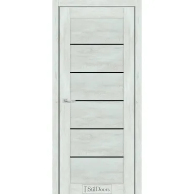 Межкомнатные Двери StilDoors SALVERO Черное стекло ПВХ плёнка-7
