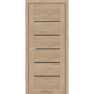 Межкомнатные Двери StilDoors SALVERO Черное стекло ПВХ плёнка-0