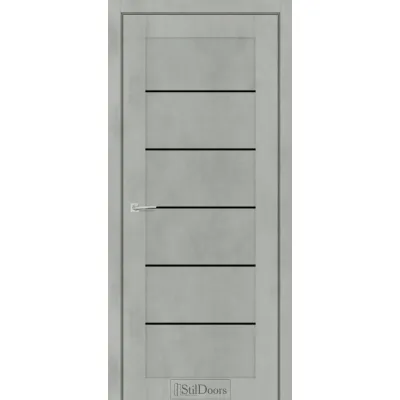 Межкомнатные Двери StilDoors SALVERO Черное стекло ПВХ плёнка-5