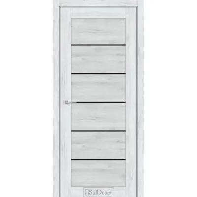 Межкомнатные Двери StilDoors SALVERO Черное стекло ПВХ плёнка-4