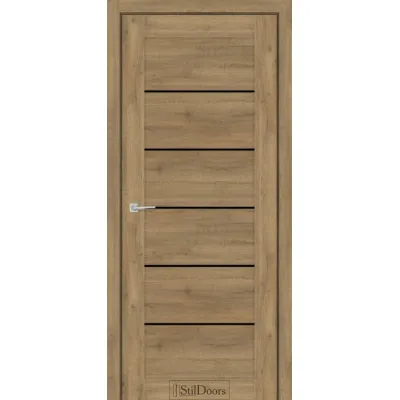 Межкомнатные Двери StilDoors SALVERO Черное стекло ПВХ плёнка-3