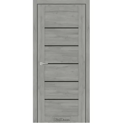 Межкомнатные Двери StilDoors SALVERO Черное стекло ПВХ плёнка-2