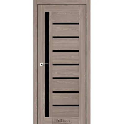 Міжкімнатні Двері StilDoors TERNO Чорне скло Ламінатин-3