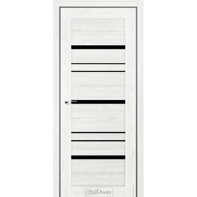 Межкомнатные Двери StilDoors ARGO с черным стеклом Ламинатин-2