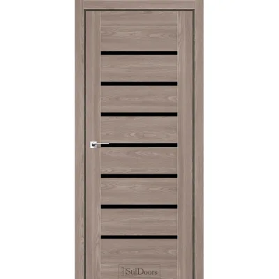 Межкомнатные Двери StilDoors ASTRO Черное стекло Ламинатин-3