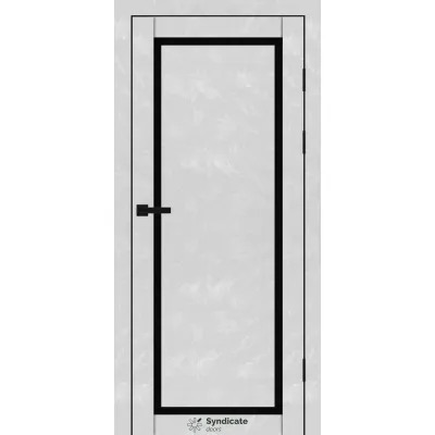 Міжкімнатні Двері Syndicate Doors SD-PVC-113 Чорне скло ПВХ плівка-1