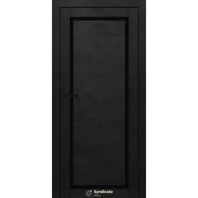 Міжкімнатні Двері Syndicate Doors SD-PVC-113 Чорне скло ПВХ плівка-4