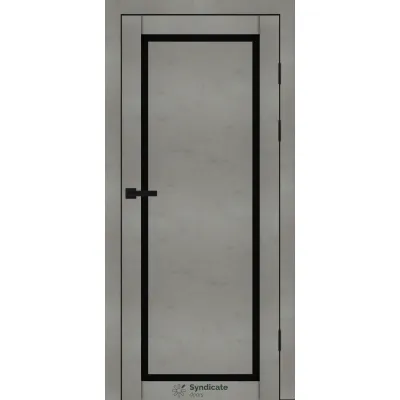Міжкімнатні Двері Syndicate Doors SD-PVC-113 Чорне скло ПВХ плівка-2