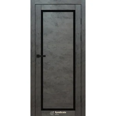 Міжкімнатні Двері Syndicate Doors SD-PVC-113 Чорне скло ПВХ плівка-3