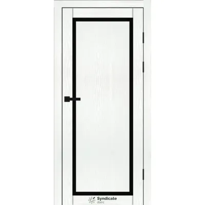 Міжкімнатні Двері Syndicate Doors SD-PVC-113 Чорне скло ПВХ плівка-11