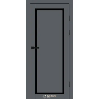 Міжкімнатні Двері Syndicate Doors SD-PVC-113 Чорне скло ПВХ плівка-10
