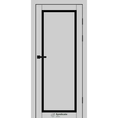 Міжкімнатні Двері Syndicate Doors SD-PVC-113 Чорне скло ПВХ плівка-0