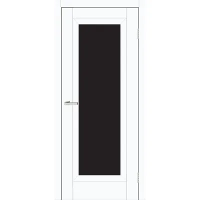 Межкомнатные Двери Europe Doors Болгария SUPER MATE Черное стекло ПВХ плёнка-1