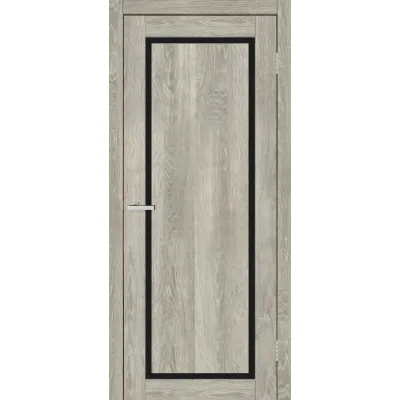 Межкомнатные Двери Europe Doors Кипр Черное стекло ПВХ плёнка-10