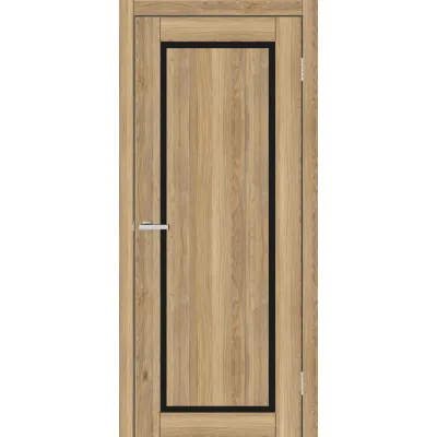 Межкомнатные Двери Europe Doors Кипр Черное стекло ПВХ плёнка-6