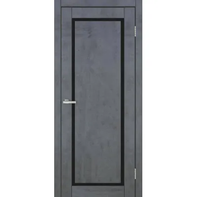 Межкомнатные Двери Europe Doors Кипр Черное стекло ПВХ плёнка-2