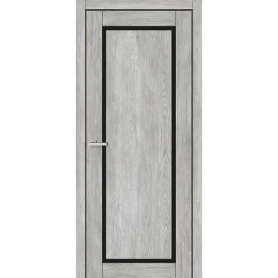 Межкомнатные Двери Europe Doors Кипр Черное стекло ПВХ плёнка-11