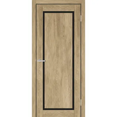 Межкомнатные Двери Europe Doors Кипр Черное стекло ПВХ плёнка-12