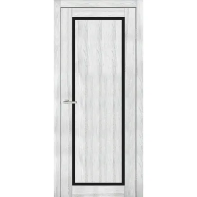 Межкомнатные Двери Europe Doors Кипр Черное стекло ПВХ плёнка-13
