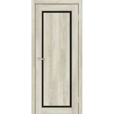 Межкомнатные Двери Europe Doors Кипр Черное стекло ПВХ плёнка-3