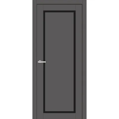 Межкомнатные Двери Europe Doors Кипр Черное стекло ПВХ плёнка-5