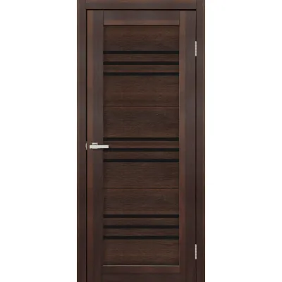 Межкомнатные Двери Europe Doors Монако Черное стекло ПВХ плёнка-8