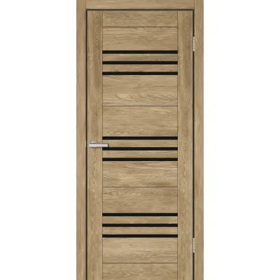 Межкомнатные Двери Europe Doors Монако Черное стекло ПВХ плёнка-0