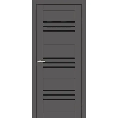 Межкомнатные Двери Europe Doors Монако Черное стекло ПВХ плёнка-14