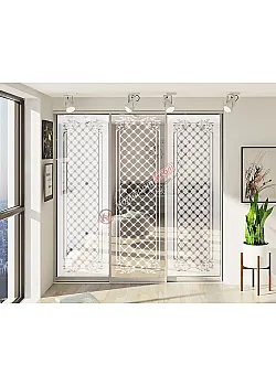 Встроенная раздвижная система 2,2м трехдверная "Зеркало"