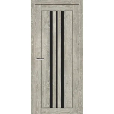 Межкомнатные Двери Europe Doors Албания Черное стекло ПВХ плёнка-2
