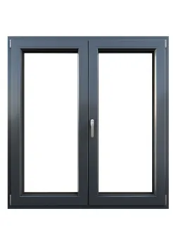 Алюминиевое окно KMD 70 двухстворчатое с поворотно-откидной створкой 1300 x 1300 мм