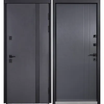 Вхідні Двері Котедж 710/265 Metalic anthracite/Вулична Антрацит сірий-0