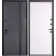 Входные Двери Коттедж 710/265 Metalic anthracite/Уличная Белый Атласный Булат-13-thumb