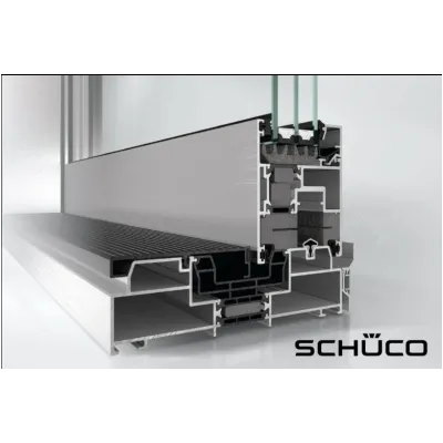 Алюминиевая параллельно раздвижная система Schüco ASE 70.HI с теплоизоляцией 2000*1000-1