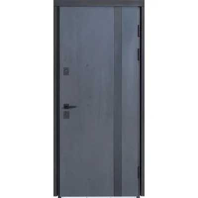 Вхідні Двері ТЕРМО ХАУС Kale 710/265 Темний антрацит/Вулична білий атласний-1