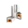 Металопластикове вікно WDS 5S чотиристулкове з двома поворотно-відкидними стулками 2400x1600 мм-6-thumb