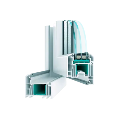 Металопластикове вікно WDS 6S чотиристулкове з двома поворотно-відкидними стулками 2400x1500 мм-2