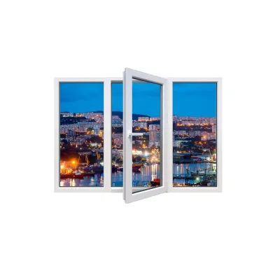 Металопластикове вікно Veka Softline 82 тристулкове з поворотно-відкидною стулкою 2600x700 мм-0