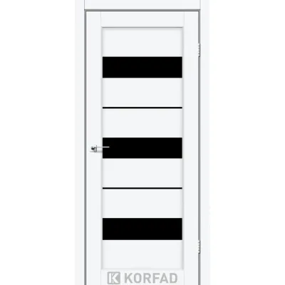 Міжкімнатні Двері PR-12 Білий перламутр "Korfad" ПВХ плівка-1