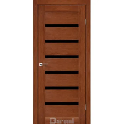 Міжкімнатні Двері Darumi Doors Vela горіх роял Чорне скло Ламінатин-0