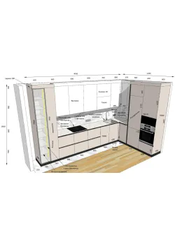Мебель Вариант Кухни №34 06.12.2023